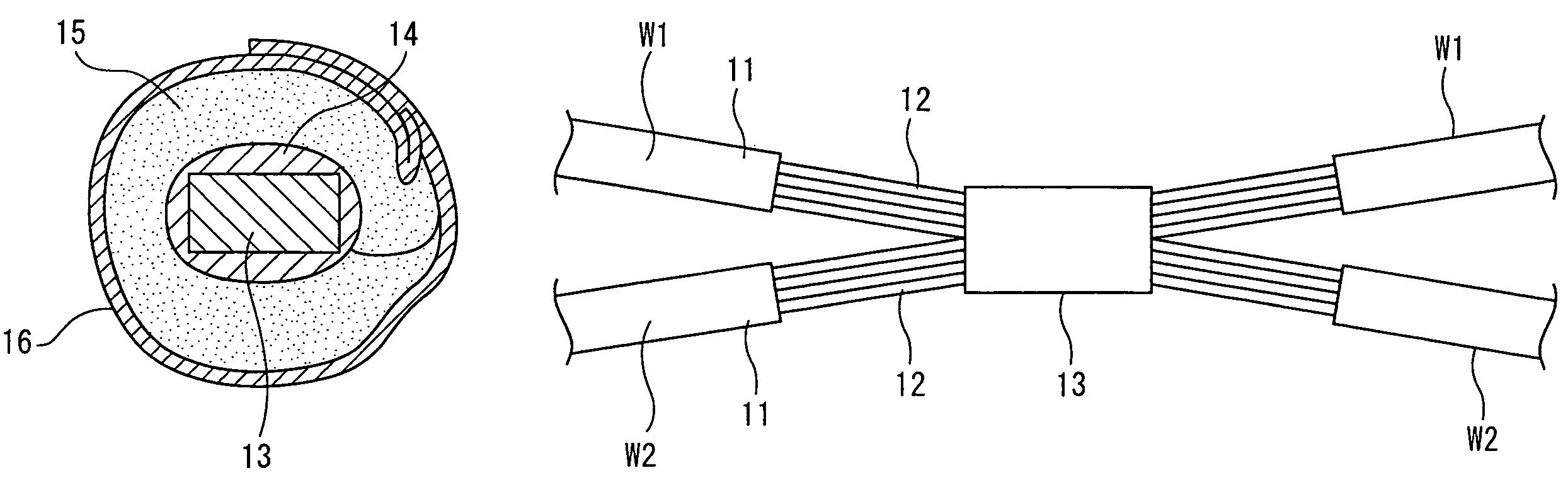 Waterproof structure and waterproof method for wire connecting part