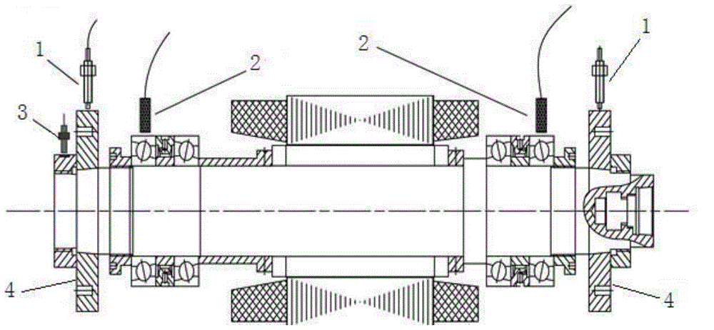 Dynamic balance suppression method for spatial vibration of high-speed rotor bearing system