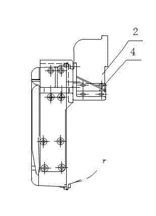 Power assembly rear suspension support mechanism for mining vehicle