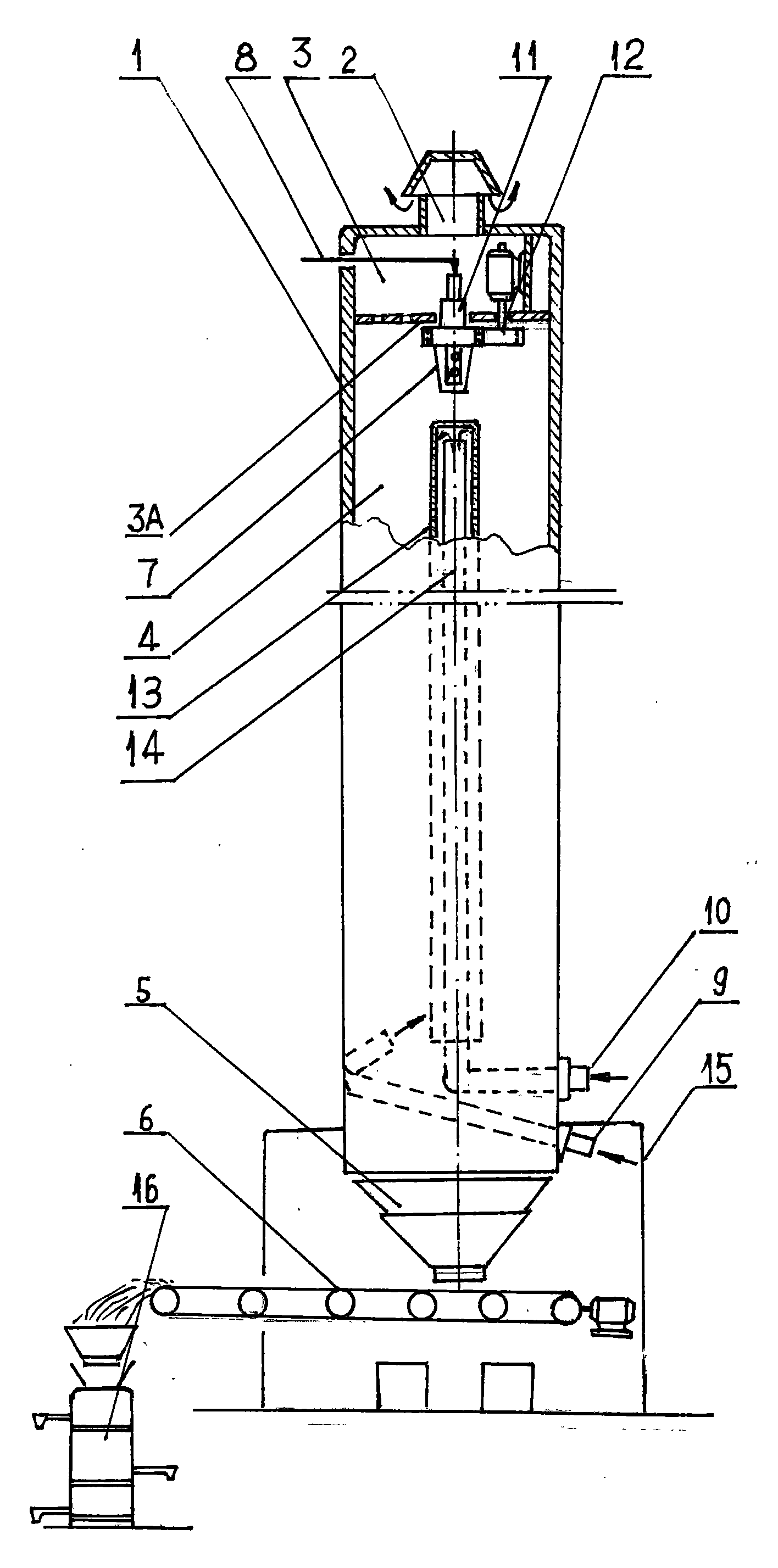 Sebacic acid molten atomizing granulating technology and device thereof