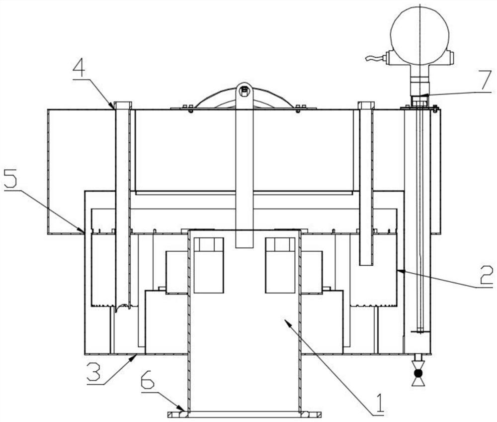 A liquid-sealed safety breathing valve capable of positive pressure backflow