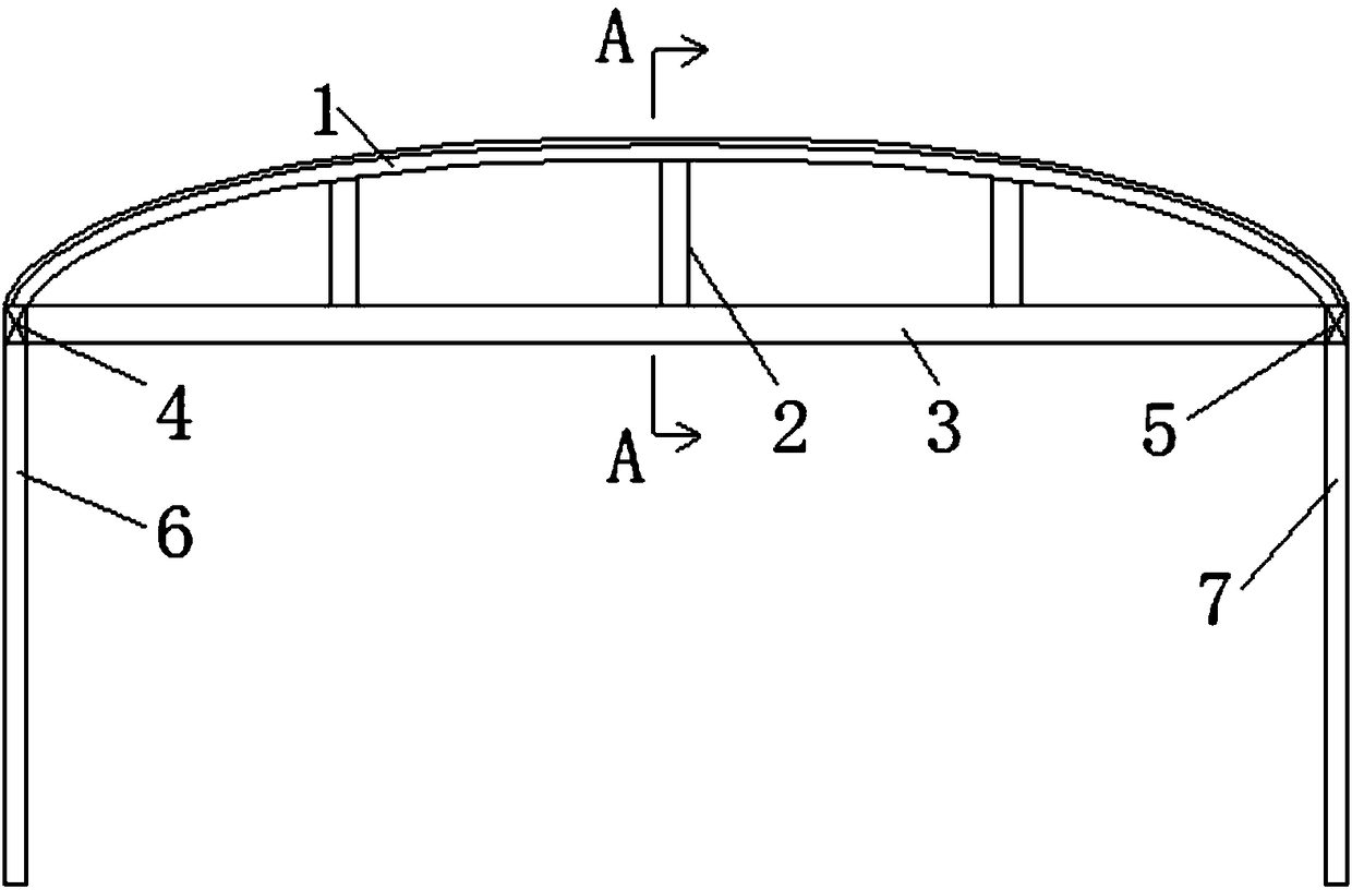 A front collision protection structure for passenger cars with low driving area