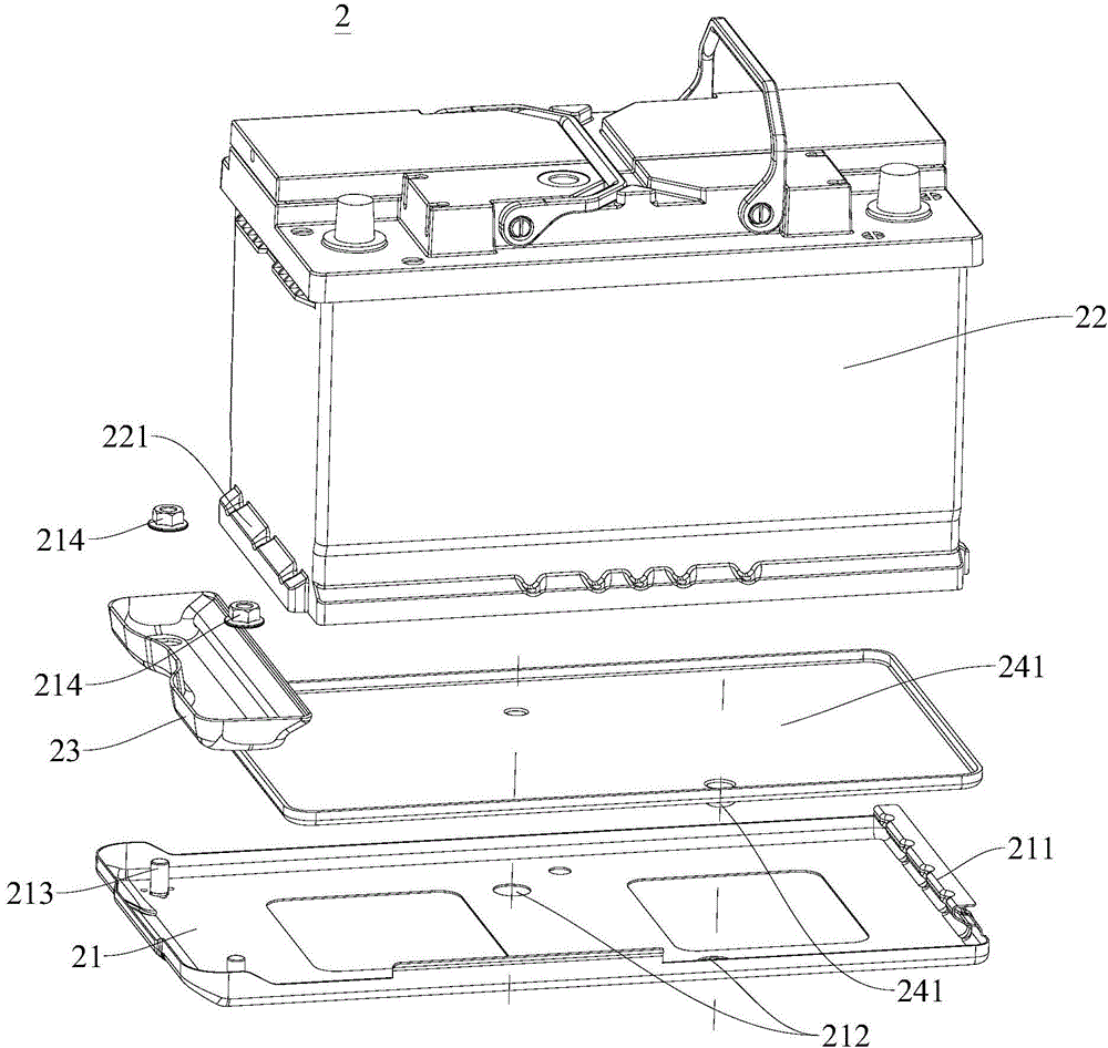 Floor component applied to vehicle and vehicle