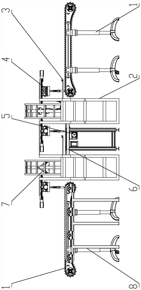 Steel pipe welding machine for building construction