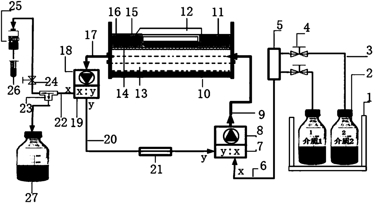 Experimental device for simulating release and absorption process of suppository or transdermal patch in body