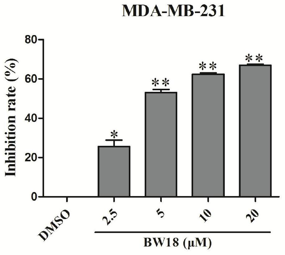 Application of cynanoside H in the preparation of drugs for preventing and treating breast cancer