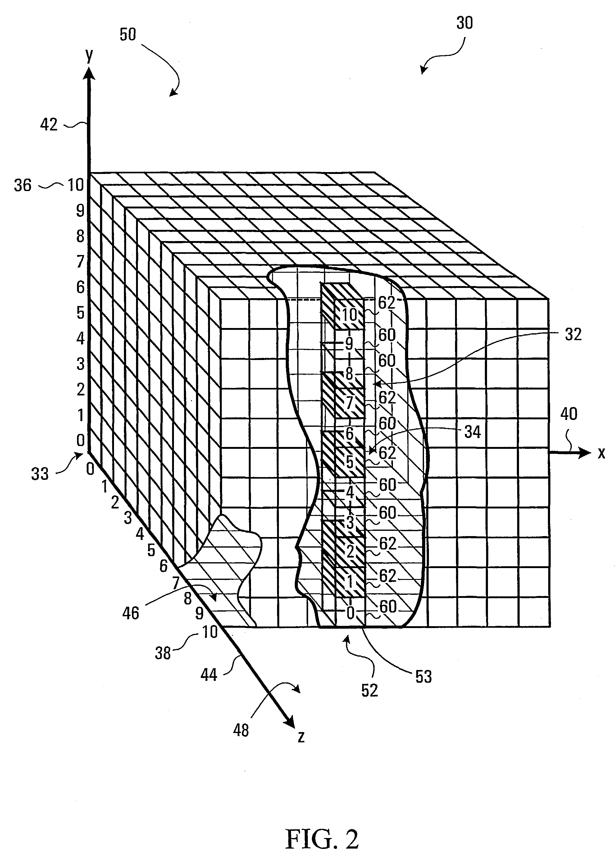 Method, apparatus, signals and codes for establishing and using a data structure for storing voxel information