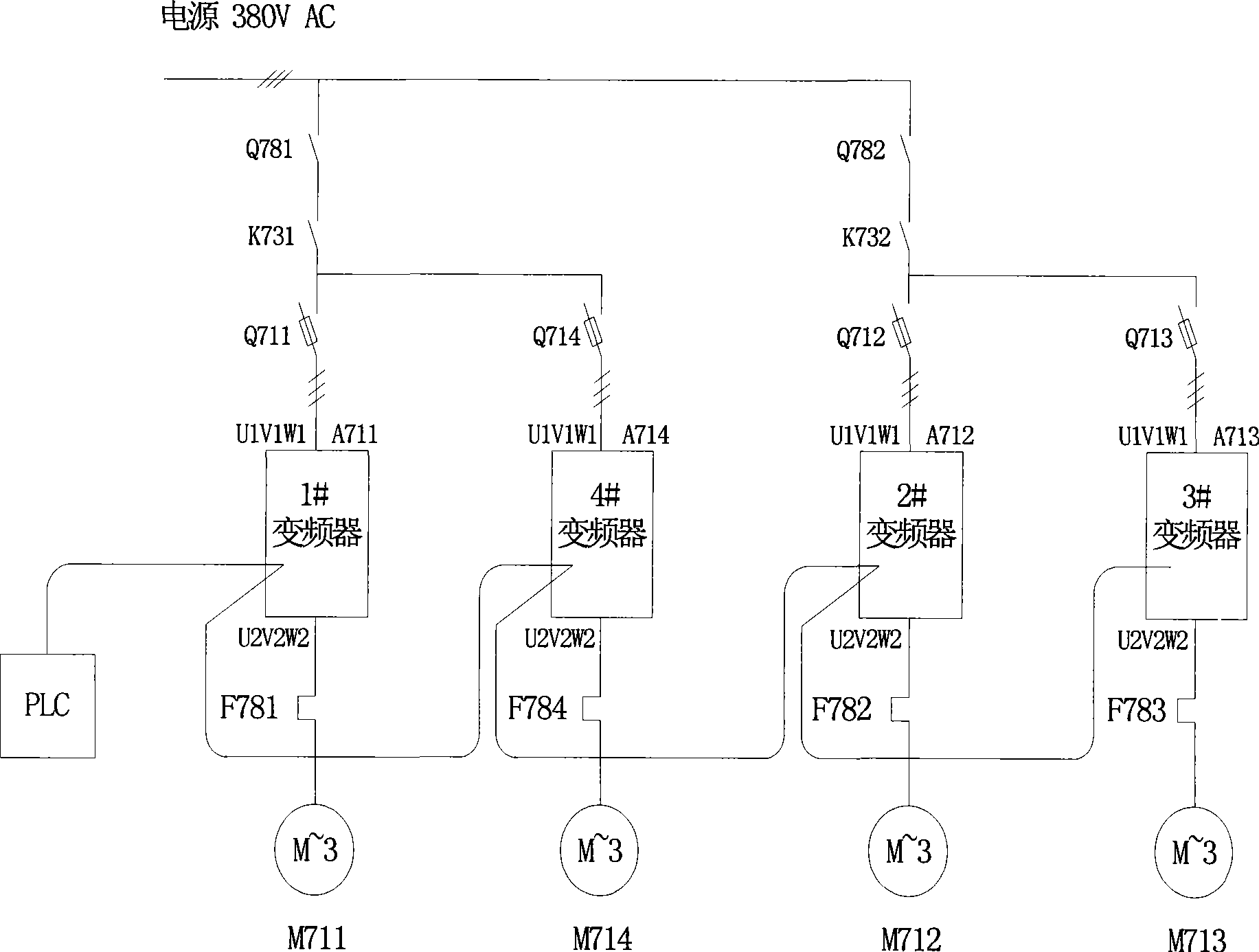 Torque control system of electric bar plate clamp