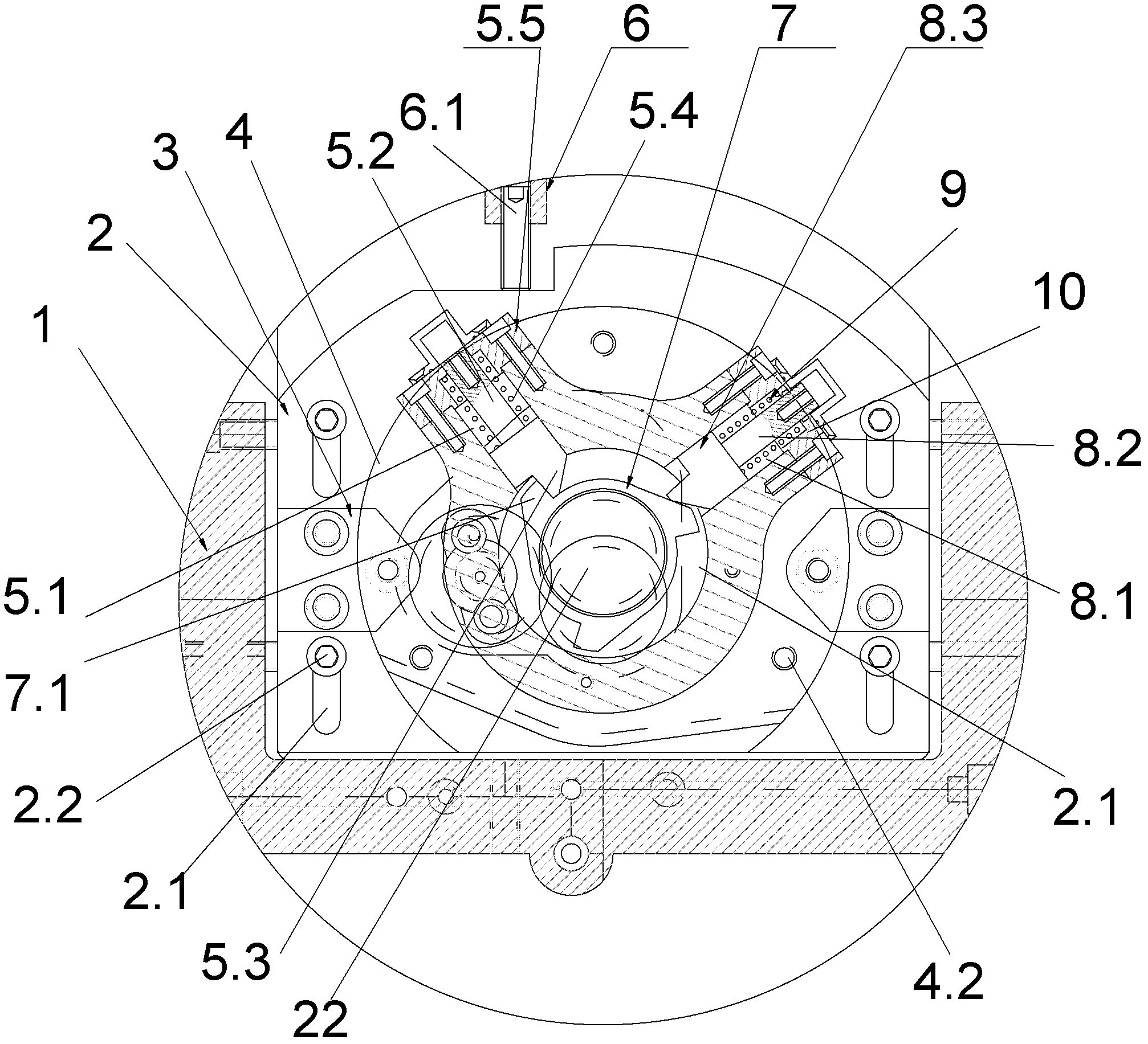 Numerical control servo indexing mechanism for crankshaft connecting rod neck