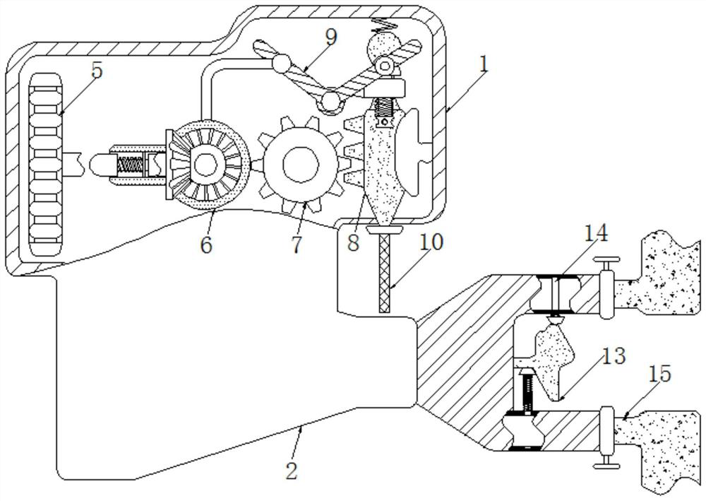 Chemical processing exhaust gas collecting device for controlling inflation condition by means of air pressure change