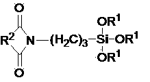 Preparation method of silane coupling agent with imide cycle structural unit