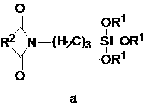Preparation method of silane coupling agent with imide cycle structural unit