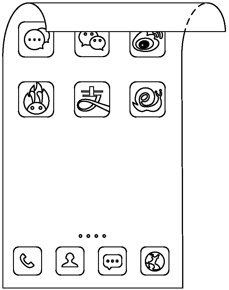 Terminal display controlling method, flexible screen terminal and computer-readable storage medium