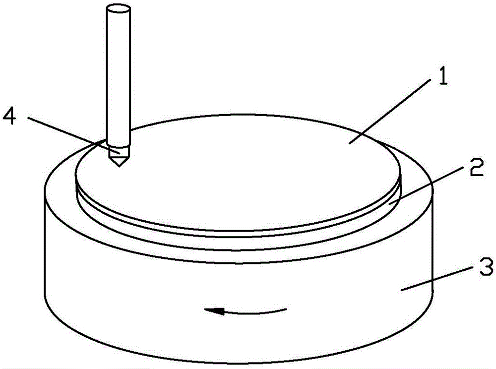 Single-abrasive-particle continuous scratching testing method for pre-pairing crisp and hard test piece through mutual reference method