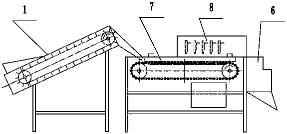 Laser-type walnut shell-slitting machine