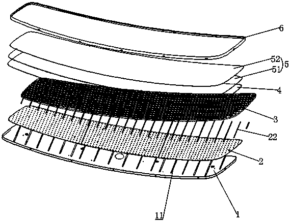 Direct type backlight module comprising perforated layer
