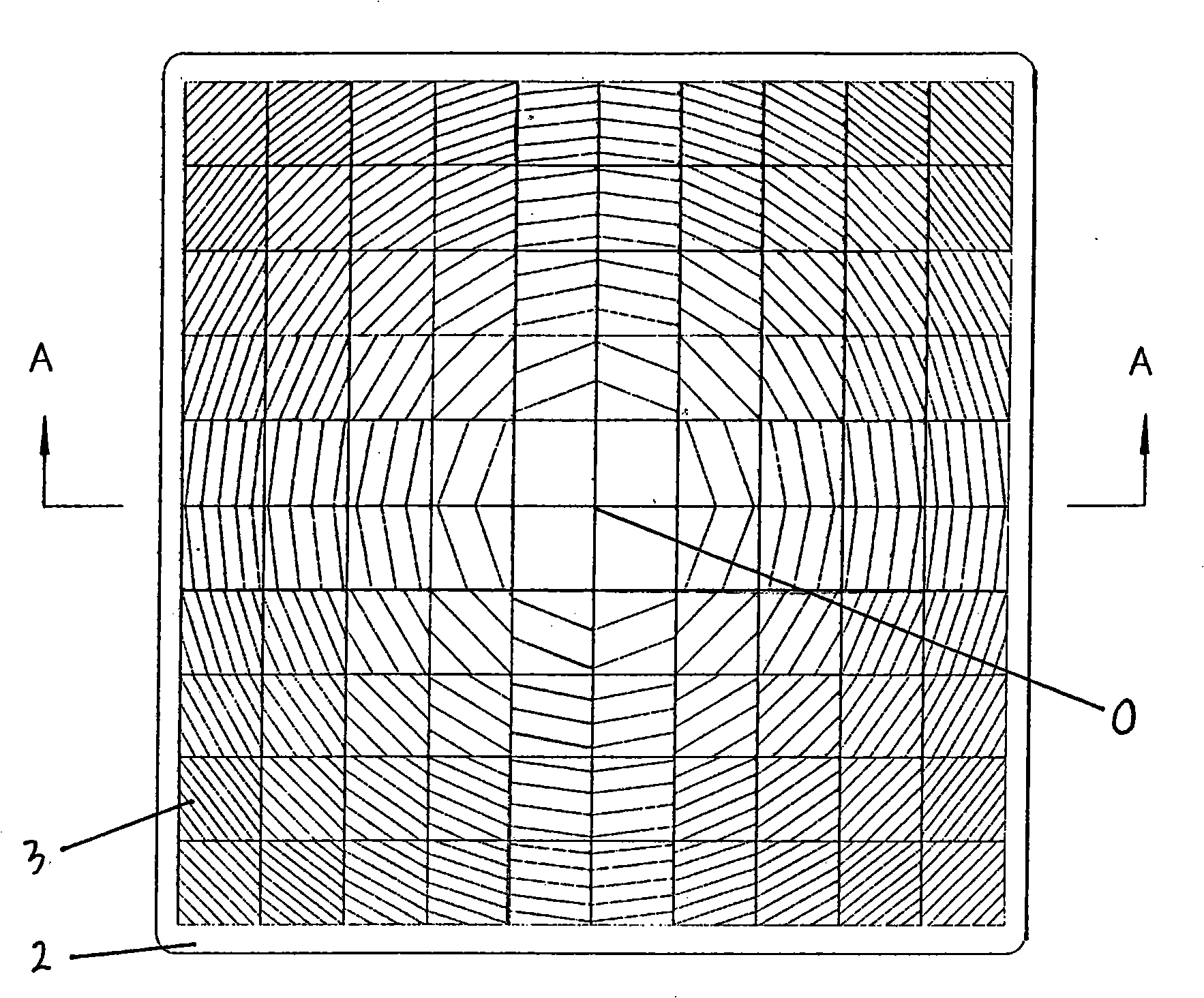 Planar condensing plate