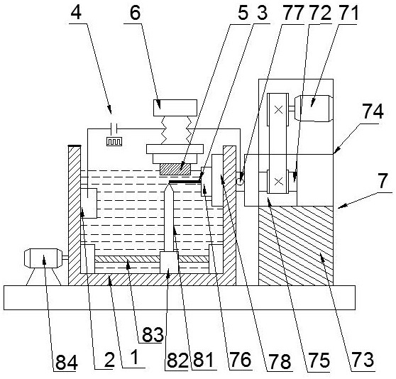 Horizontal electrolytic electric spark machining device and method