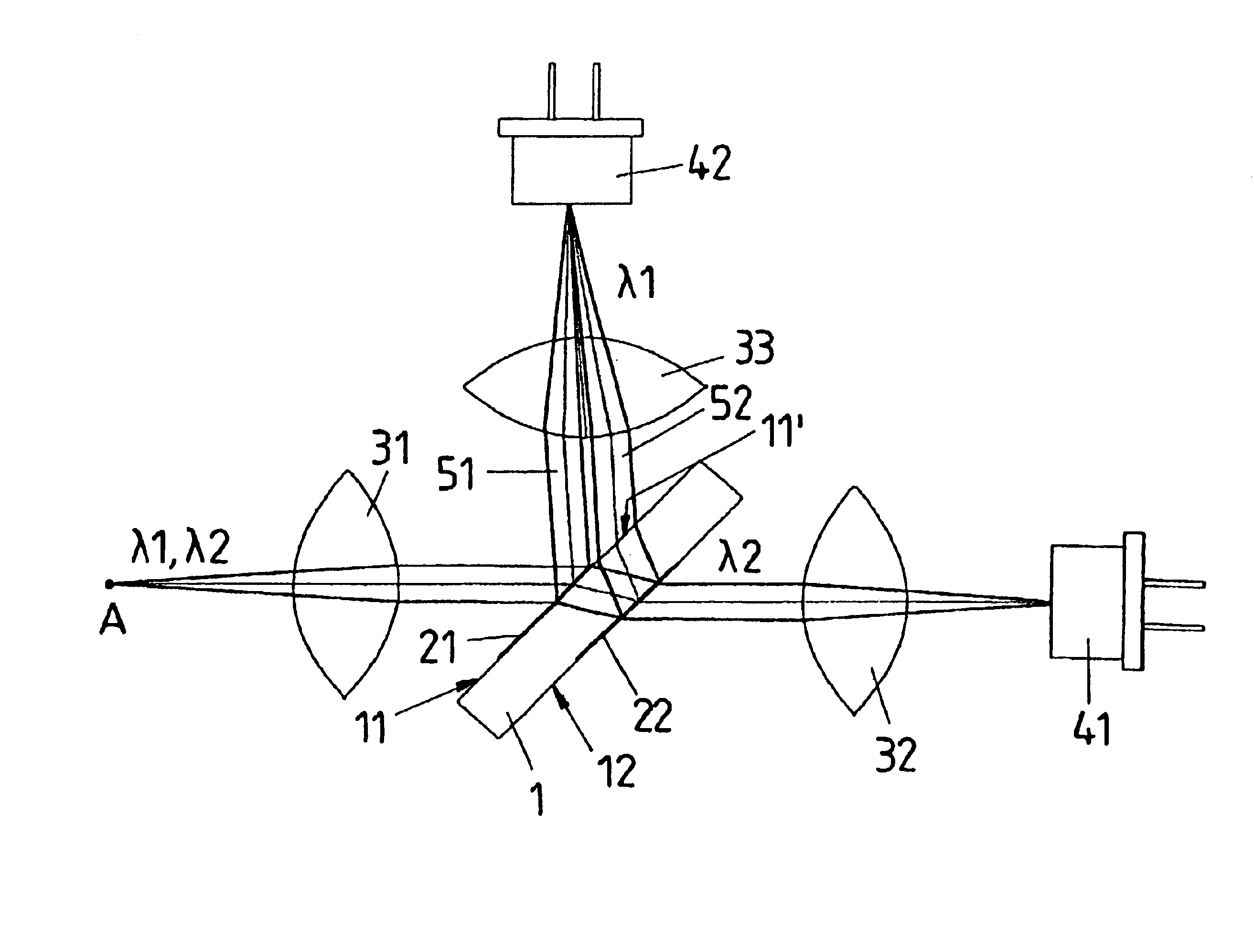 Apparatus for demultiplexing optical signals at a large number of wavelengths