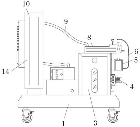 Building vertical wall surface dirt removing device