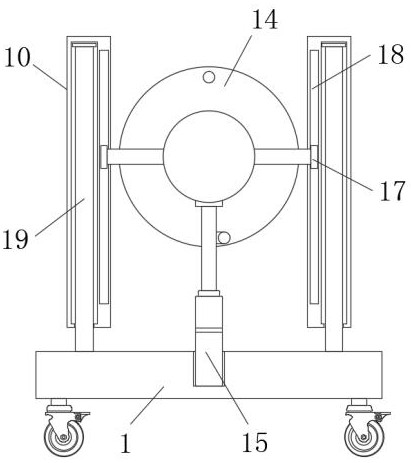 Building vertical wall surface dirt removing device