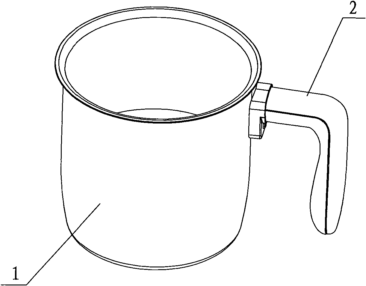 Electrical pressure cooking apparatus with internal pot with handle