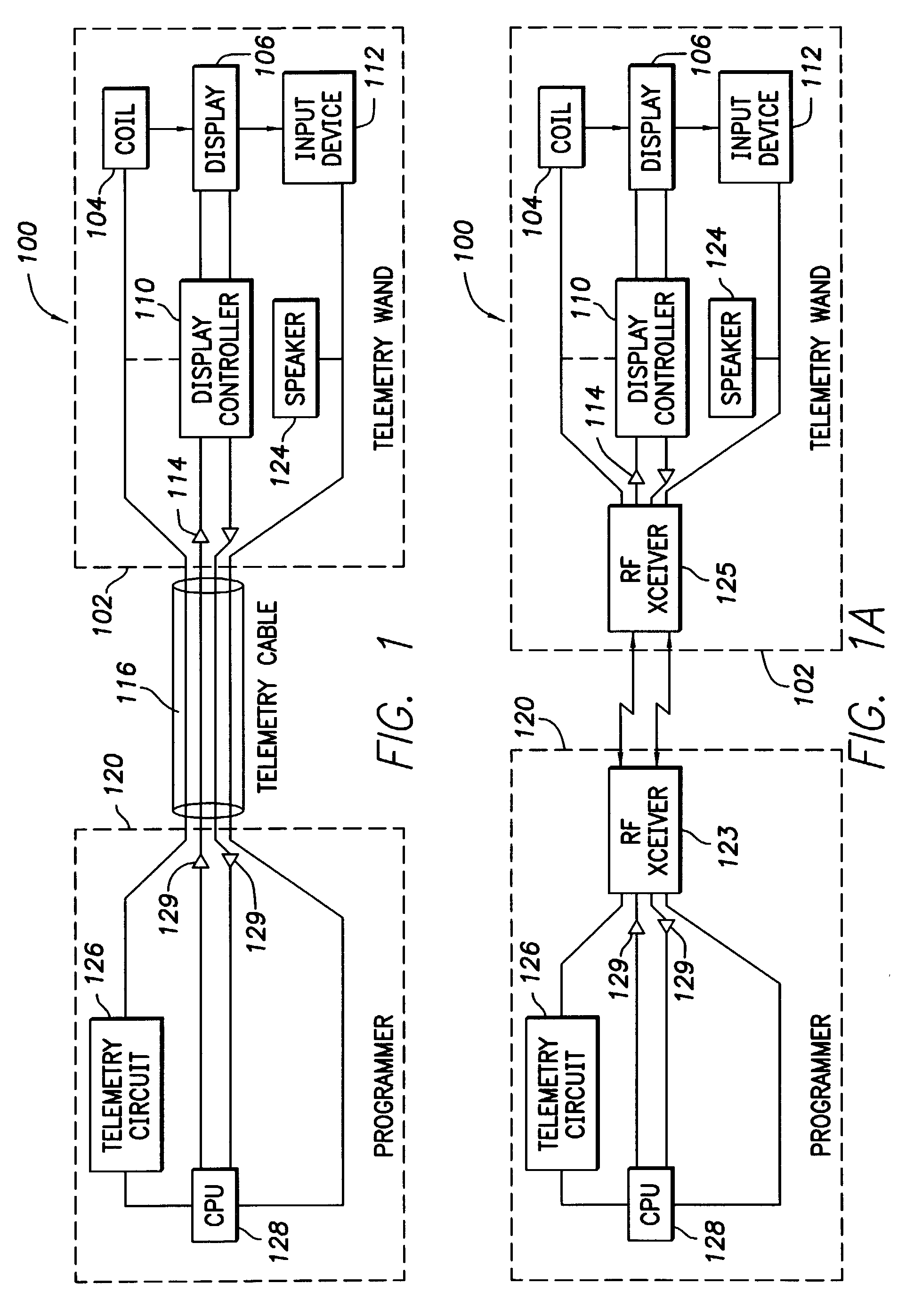 Telemetry wand with display and control for implantable medical devices