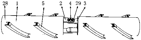 Municipal arc-shaped foundation piling device