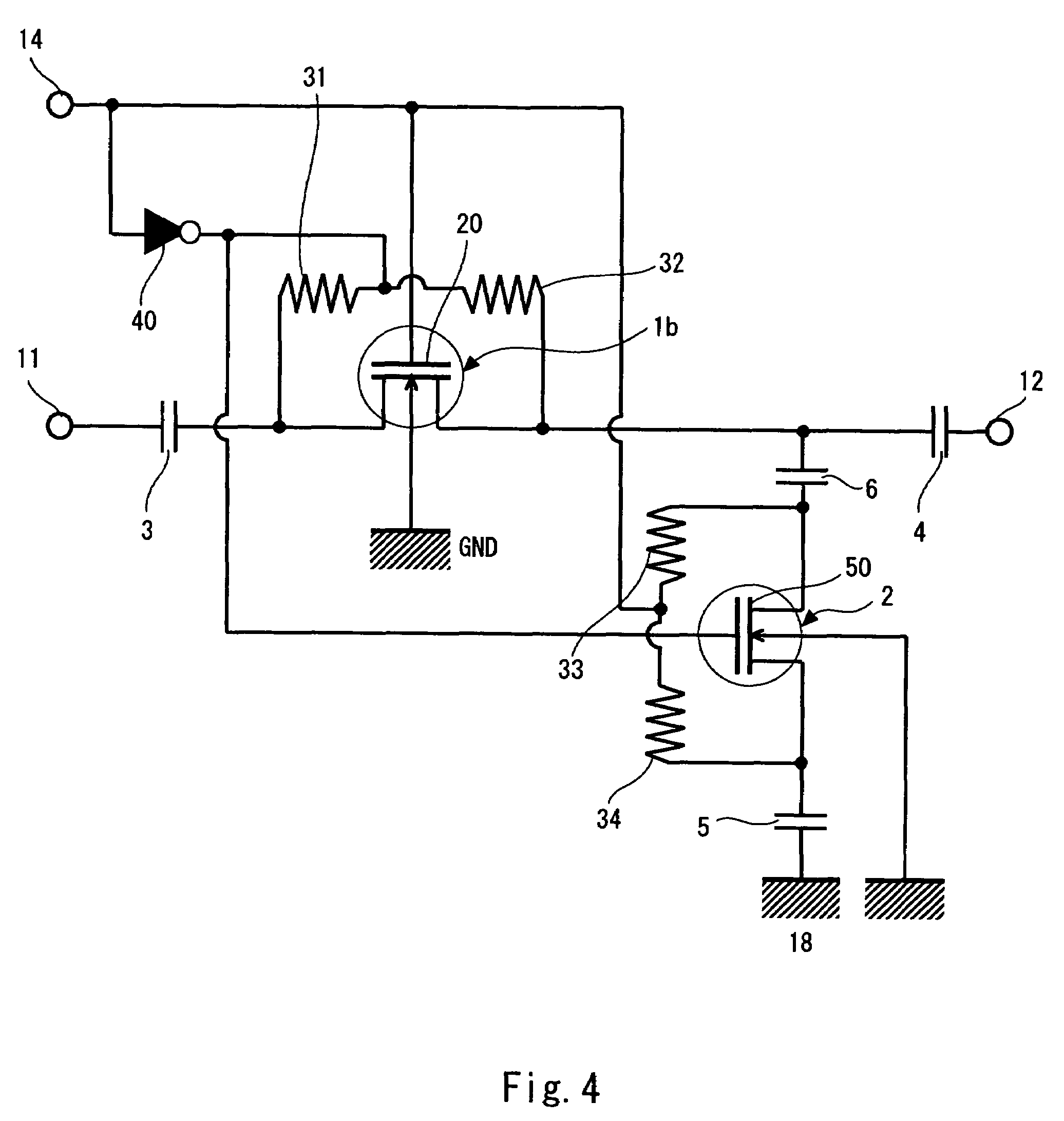 Semiconductor device for RF switching