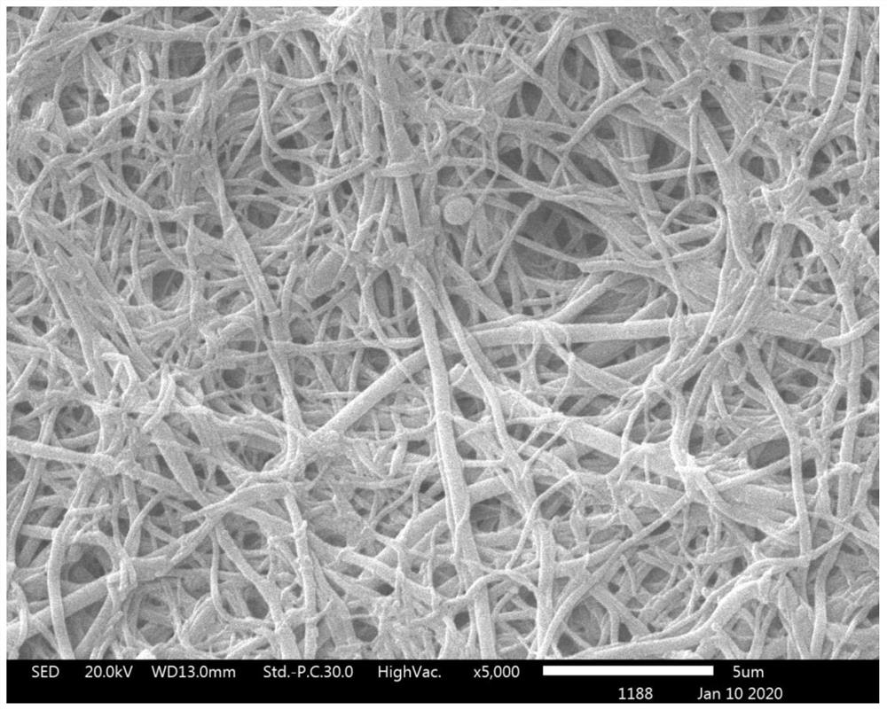 Polydopamine modified nanofiber coating-based nanofiltration membrane and preparation method thereof