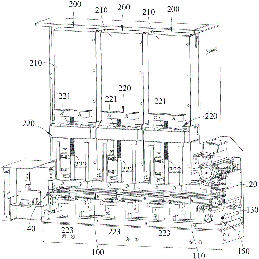 Card distributing device and VTM apparatus