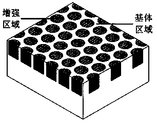 A powder metallurgy preparation method for localized reinforced composite materials