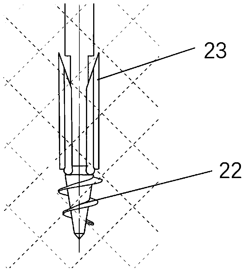 Landing support mechanism for sub-stage rocket body recovery of rocket and liquid rocket