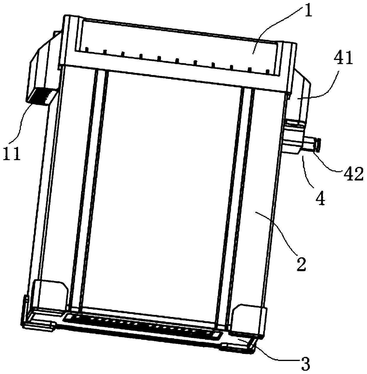 Battery box with heat dissipation structure