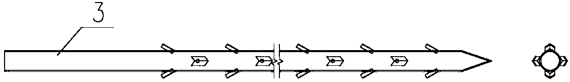 A combined support method of grading in soft stratum with fluid-plastic flushing fill