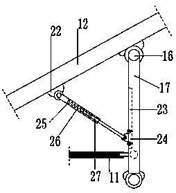 Adjustable conveying height type spiral conveyor