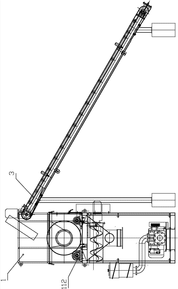 Connecting type cement unpacking and conveying device