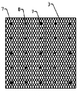 Adobe wall external facade reinforcing structure and adobe wall external facade reinforcing method