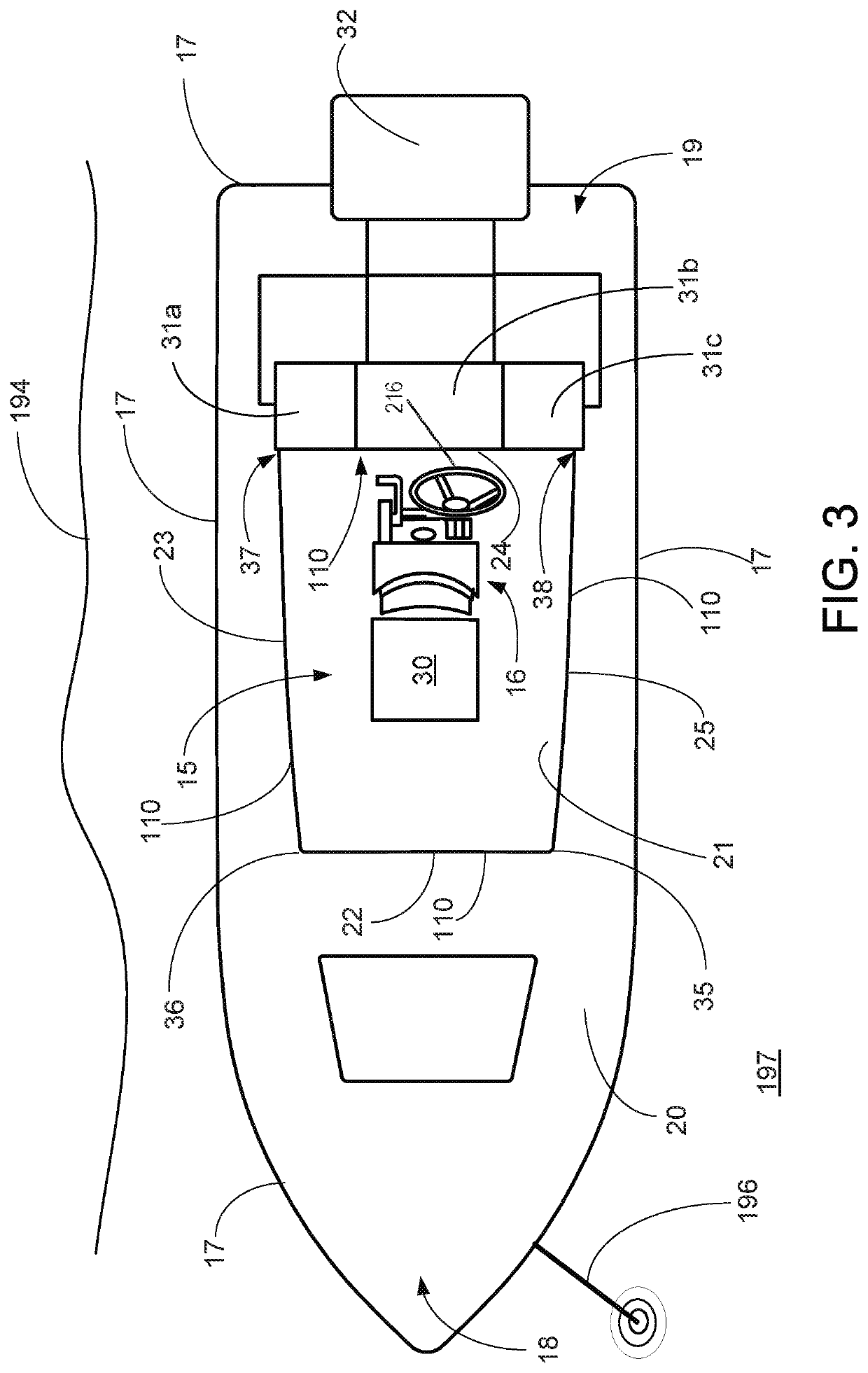 Cockpit covering system and method for skiffs