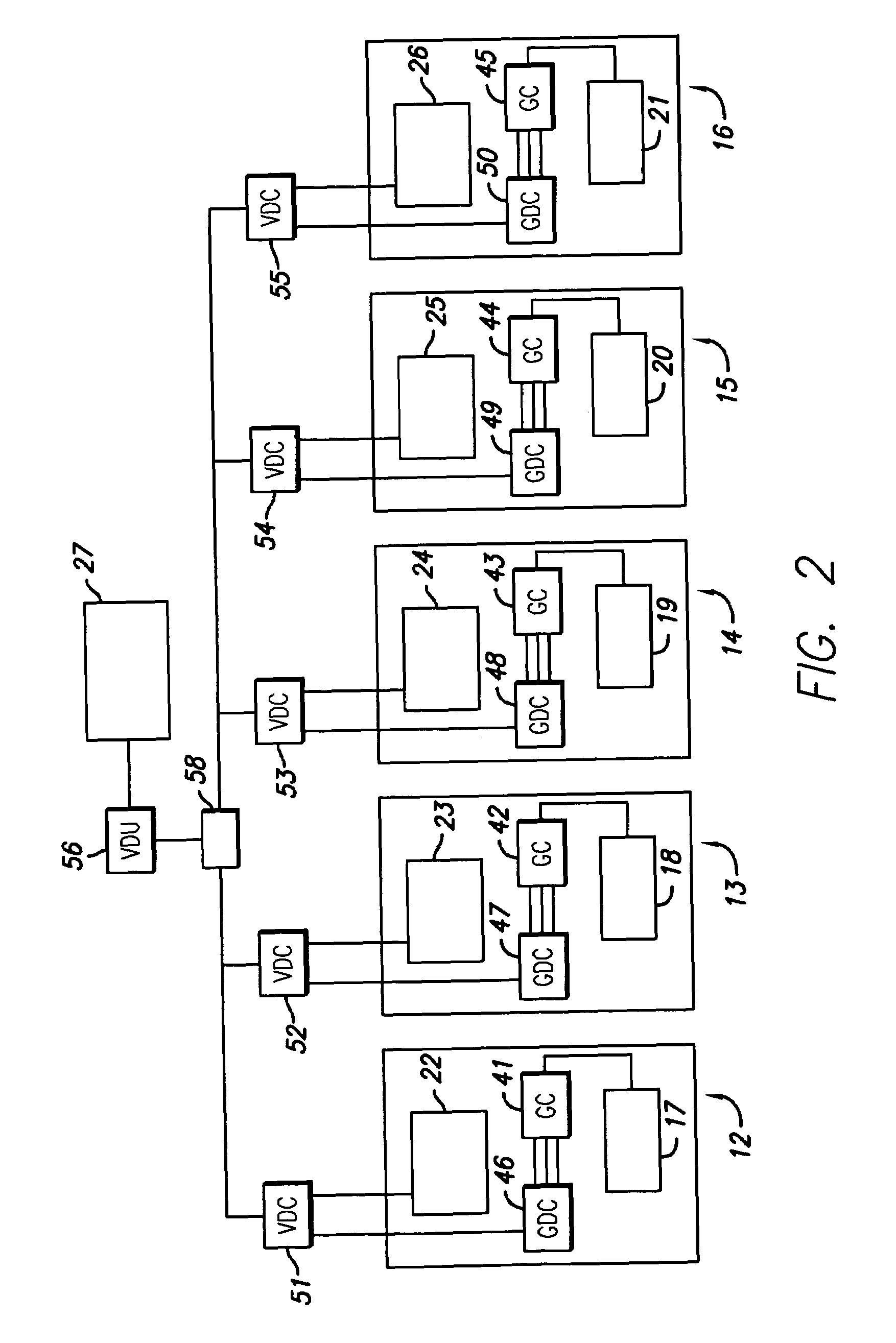 Gaming device video display system