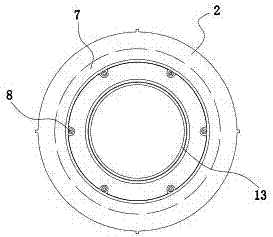 Preset up-regulation-position sleeve type lower rotational flow device