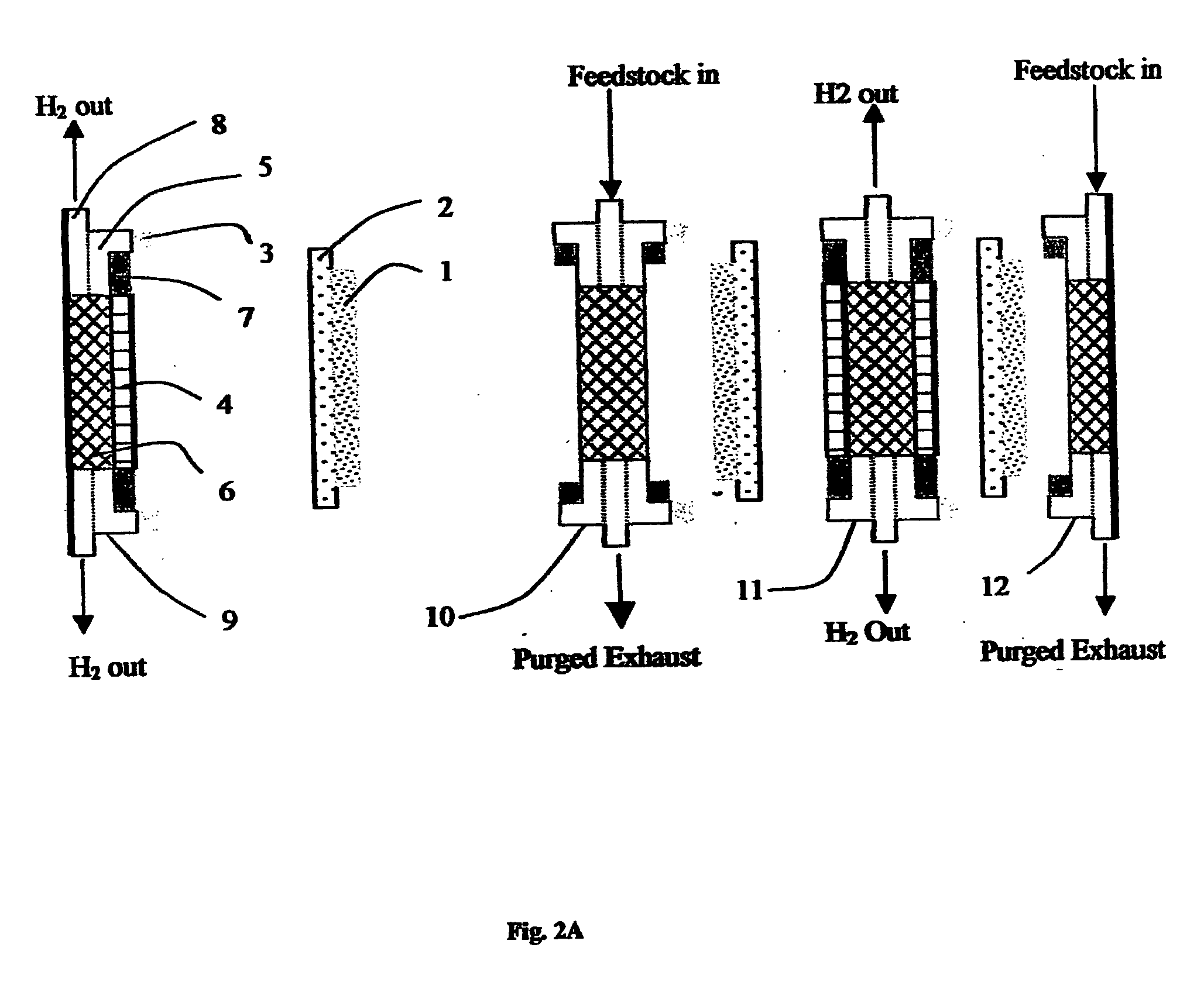 Single stage membrane reactor for high purity hydrogen production