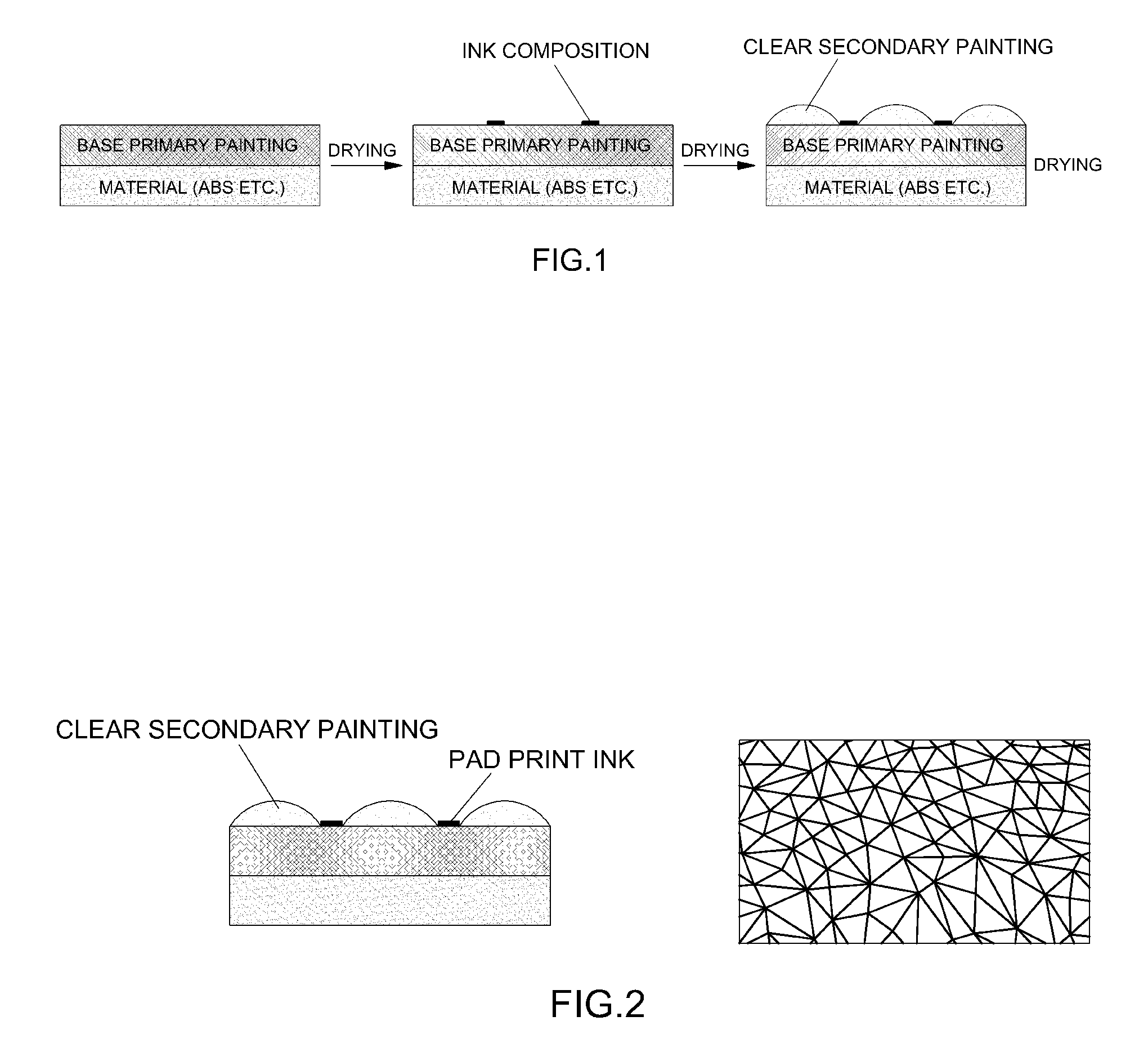 Ink composition and method for forming embossed pattern using the same