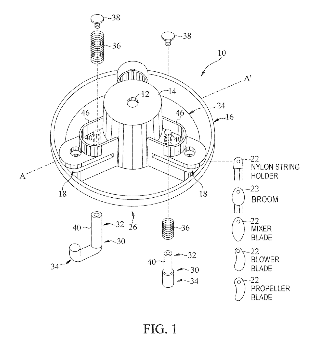 Rotary trimmer apparatus and related rotary head assembly