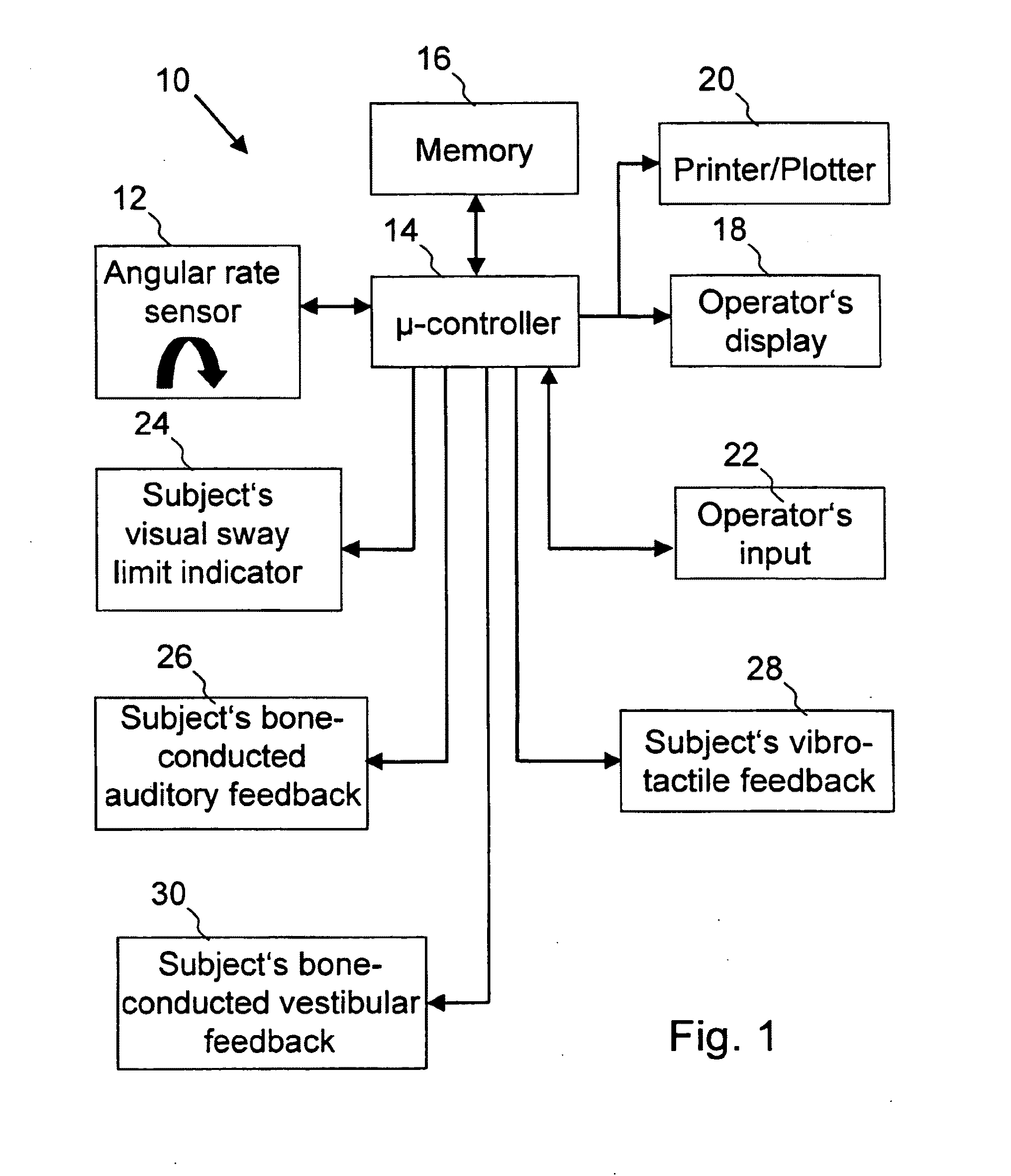 System and Method for Providing Body Sway Feedback to a Body of a Subject