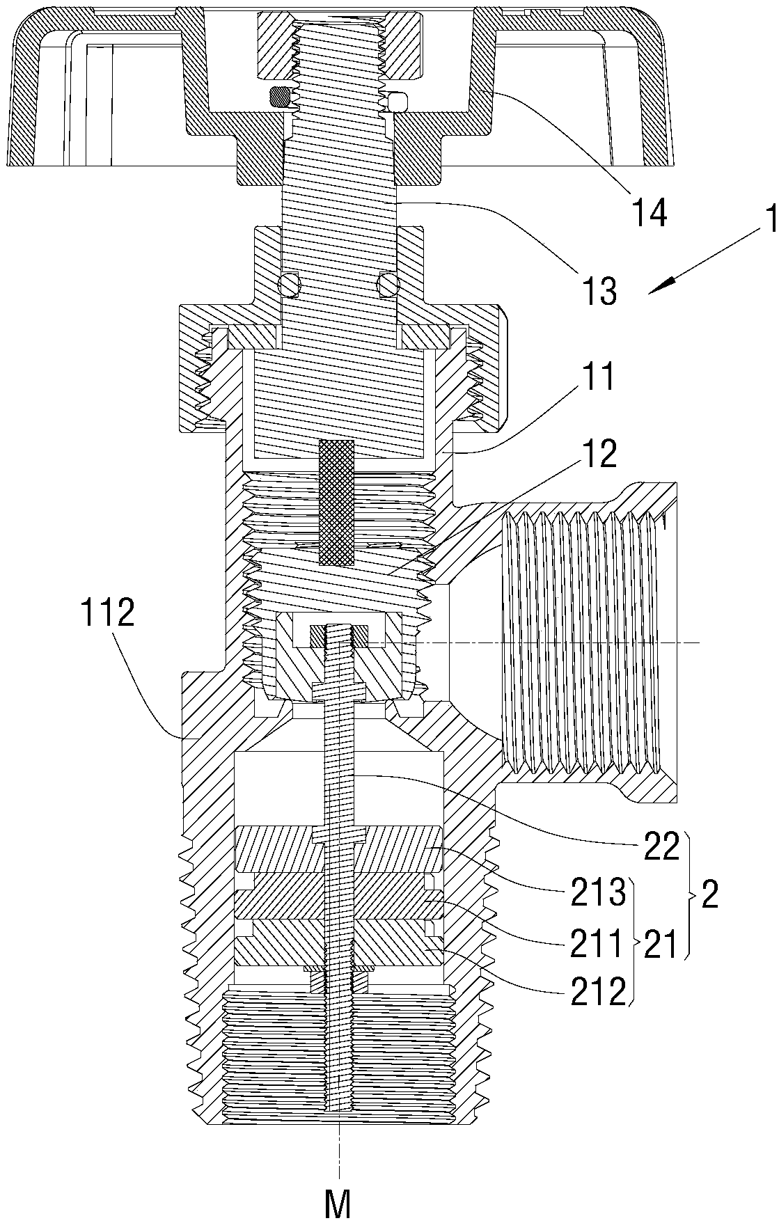 Combination lock valve structure