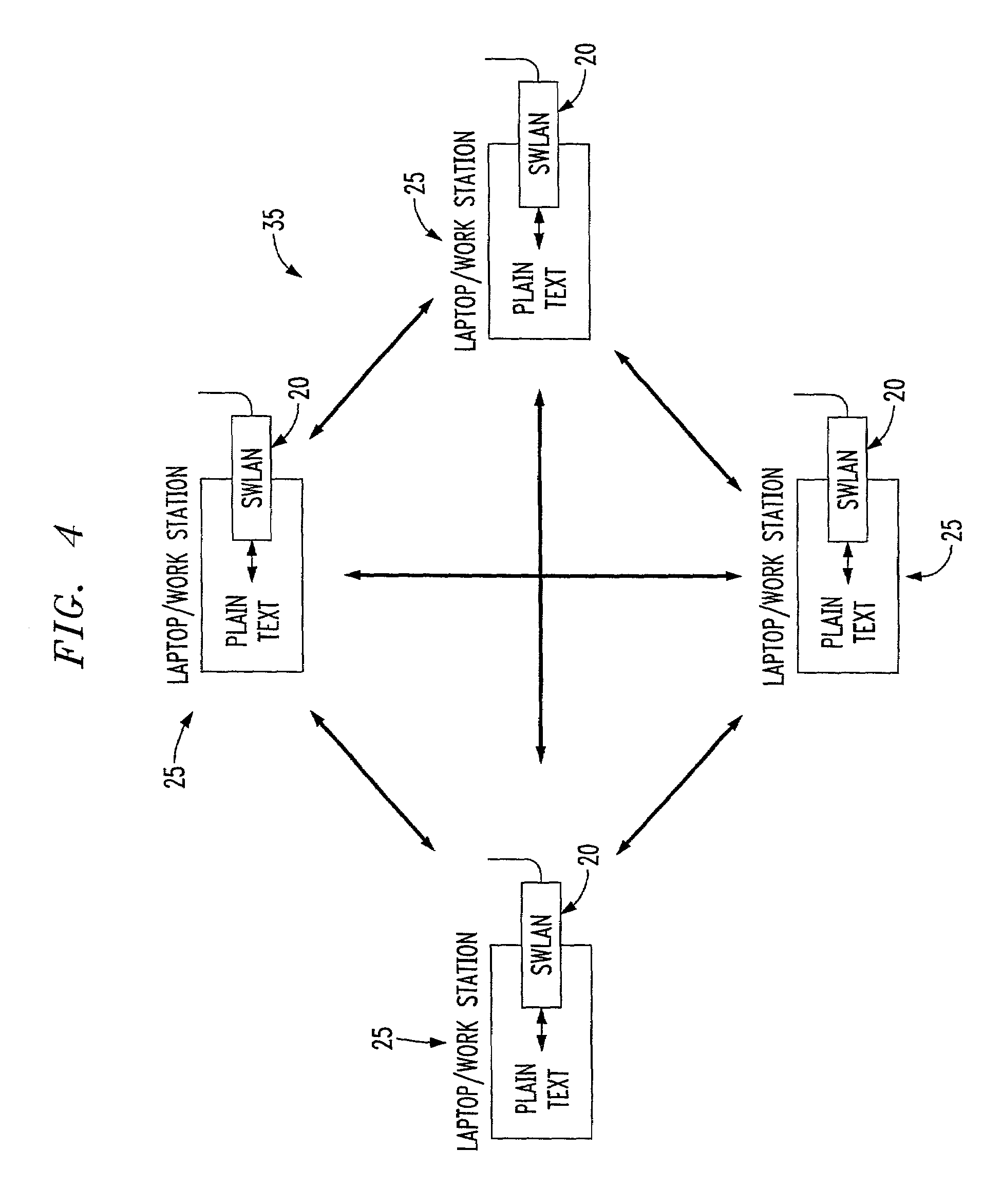 Secure wireless LAN device including tamper resistant feature and associated method