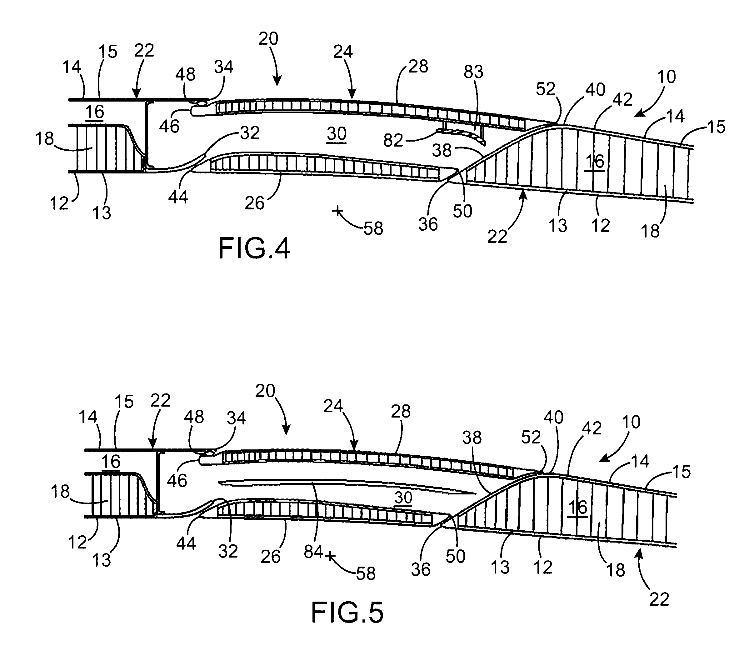 Air discharging device for an aircraft double-flow turbine engine