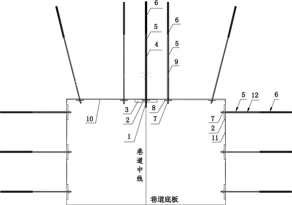 Gob-side entry retaining mining support process method