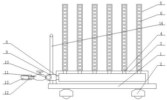 A humidifying device for melon breeding